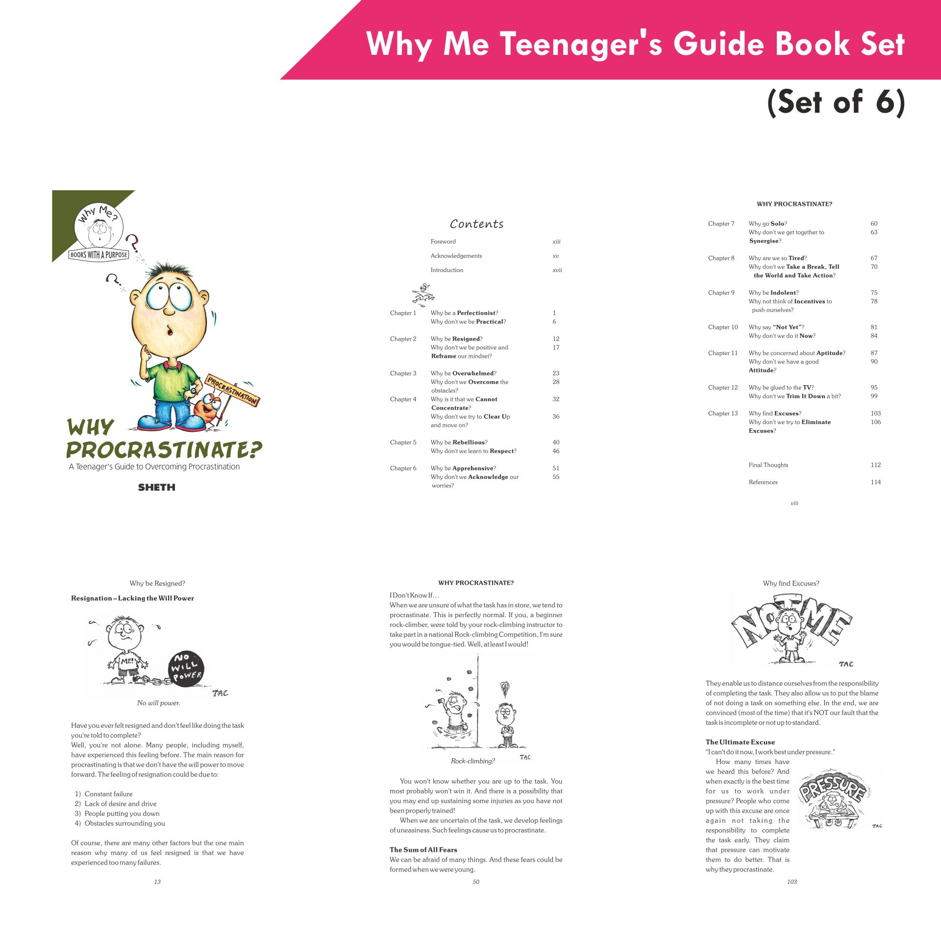 Sheth Books Why Me Series Teenagers Guide Book Set Set of 6 4