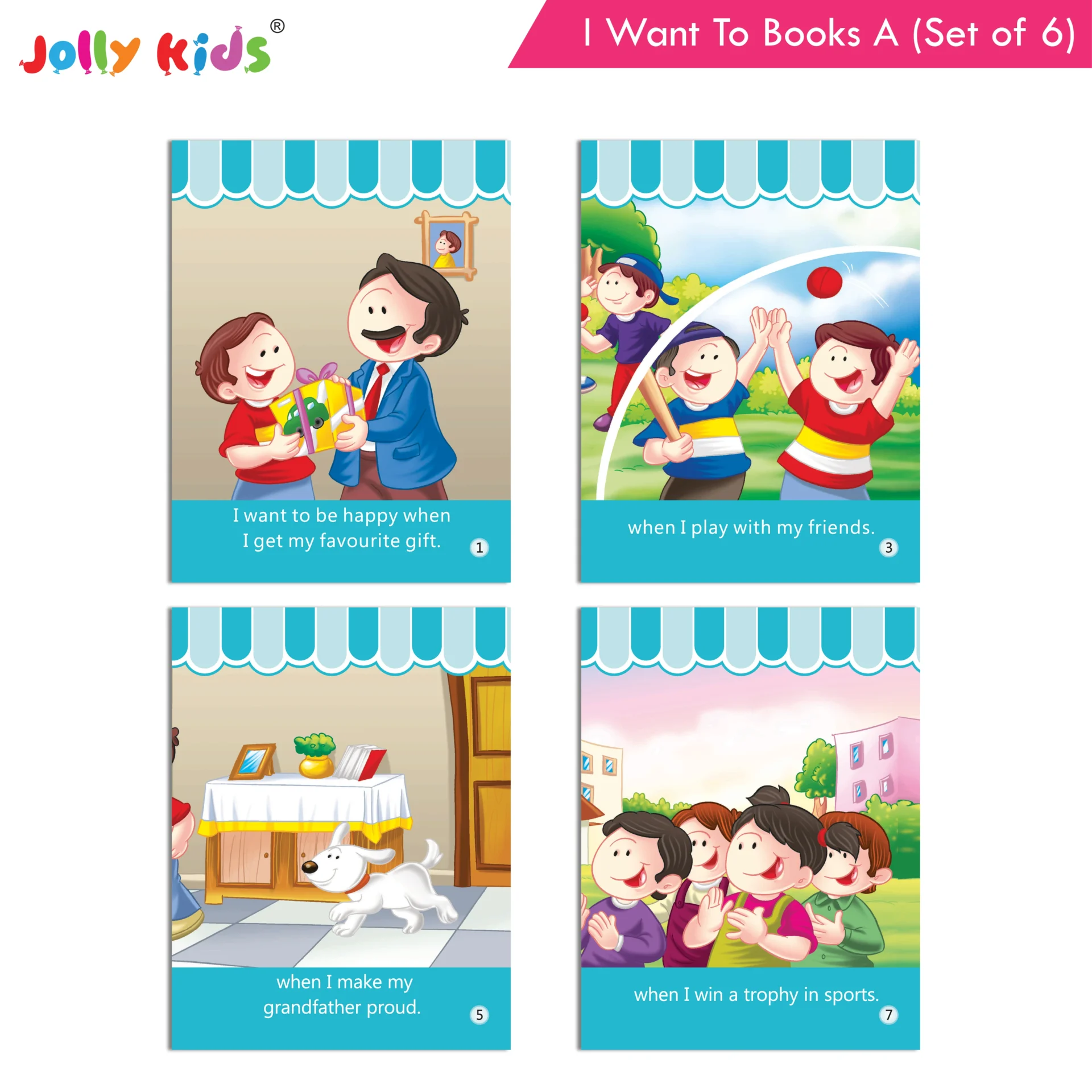 Jolly Kids I Want To Books A Set (Set of 6) - Image 2