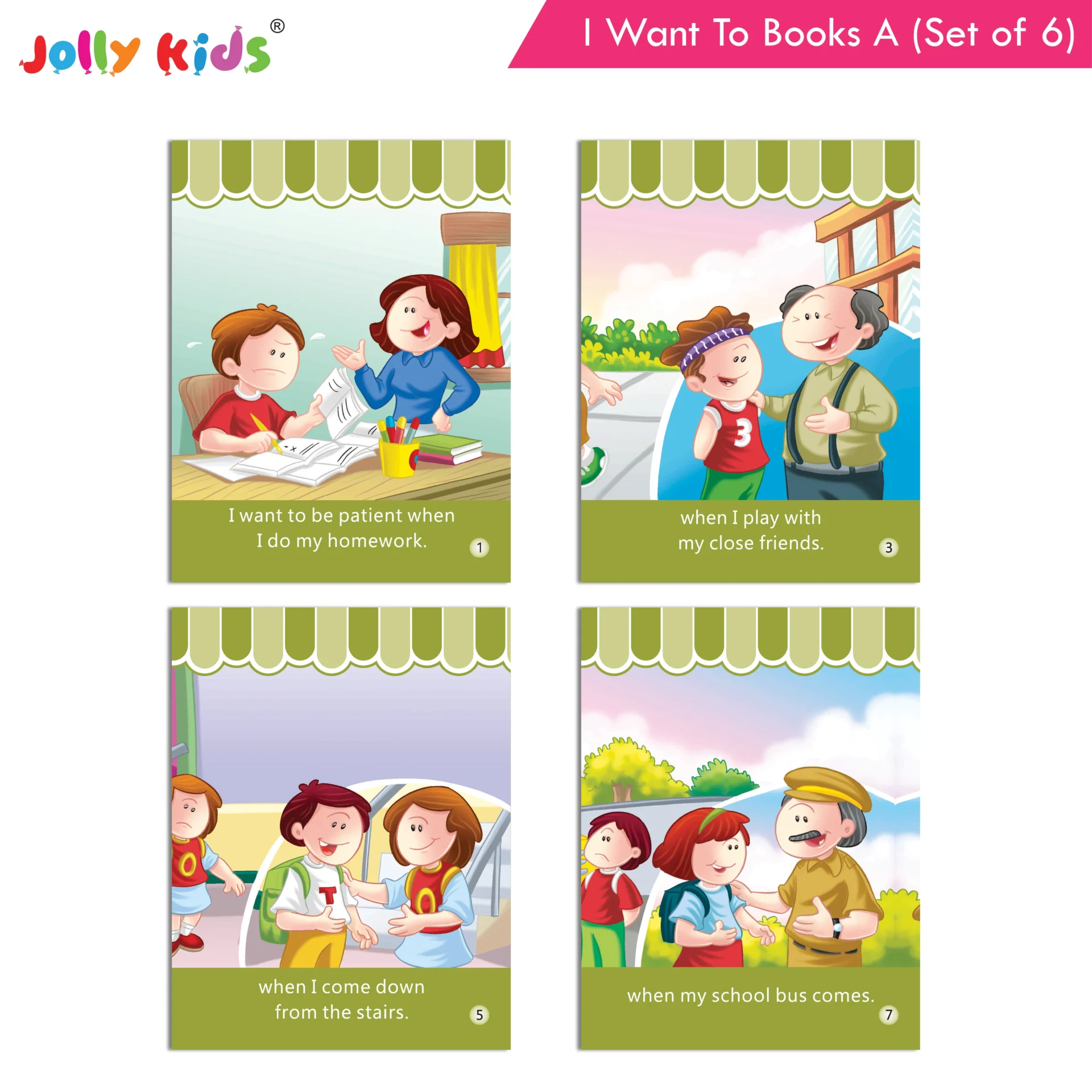 Jolly Kids I Want To Books A Set (Set of 6) - Image 4