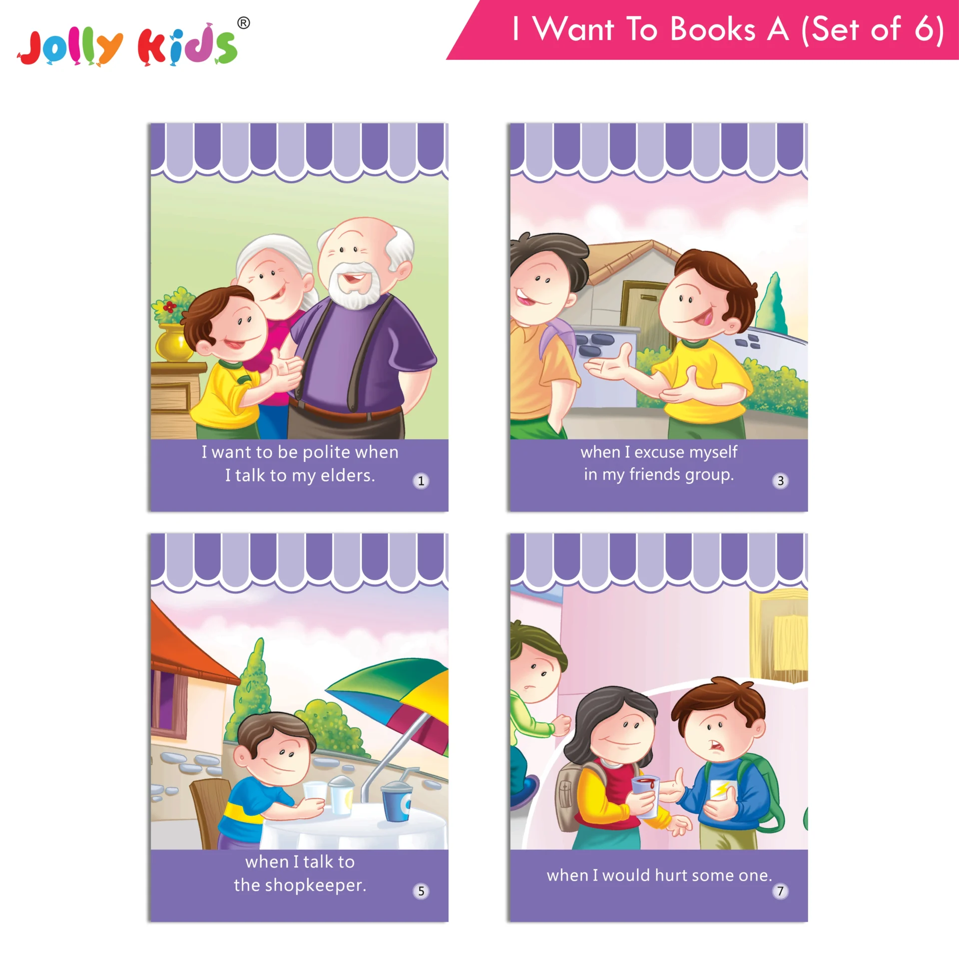Jolly Kids I Want To Books A Set (Set of 6) - Image 7