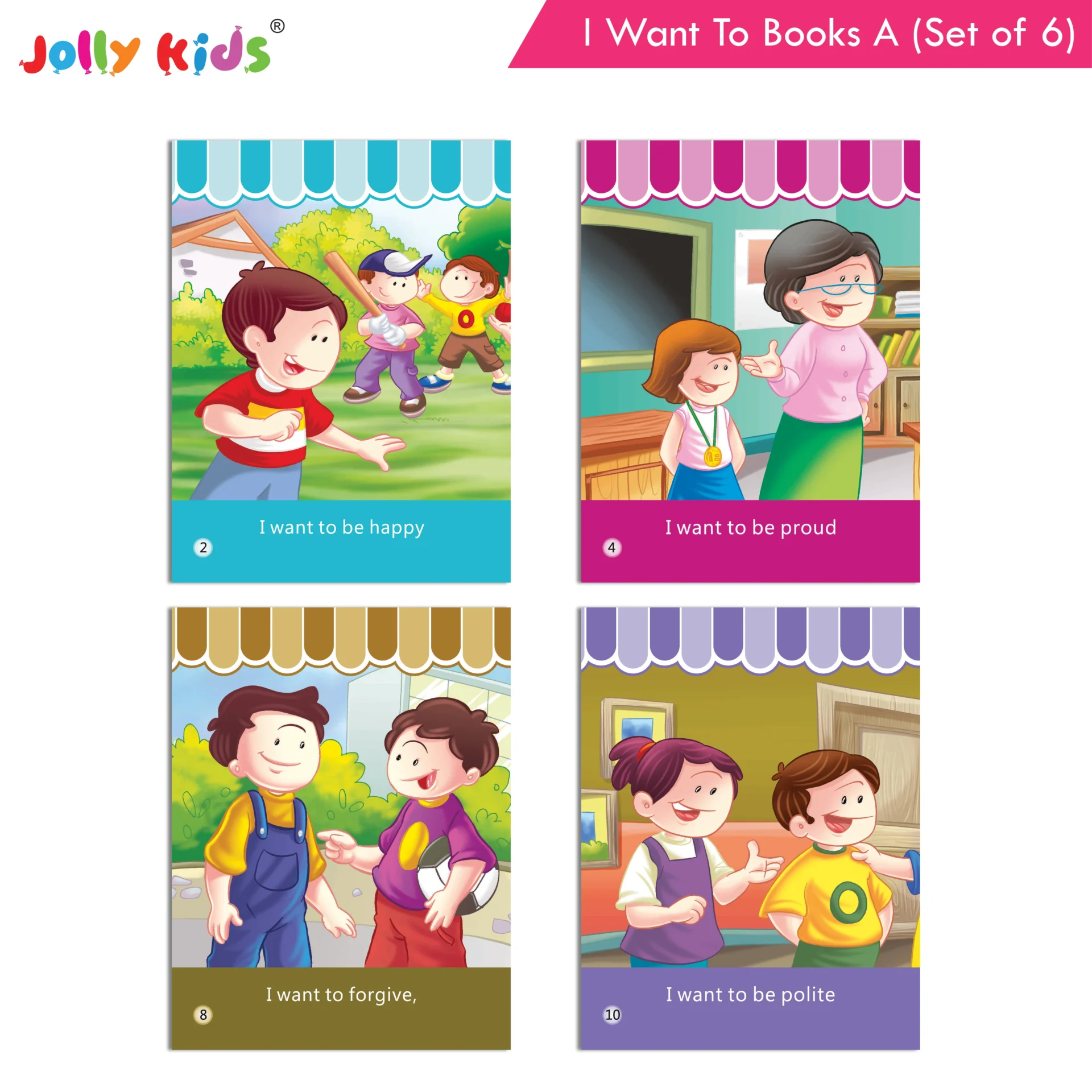 Jolly Kids I Want To Books A Set (Set of 6) - Image 8