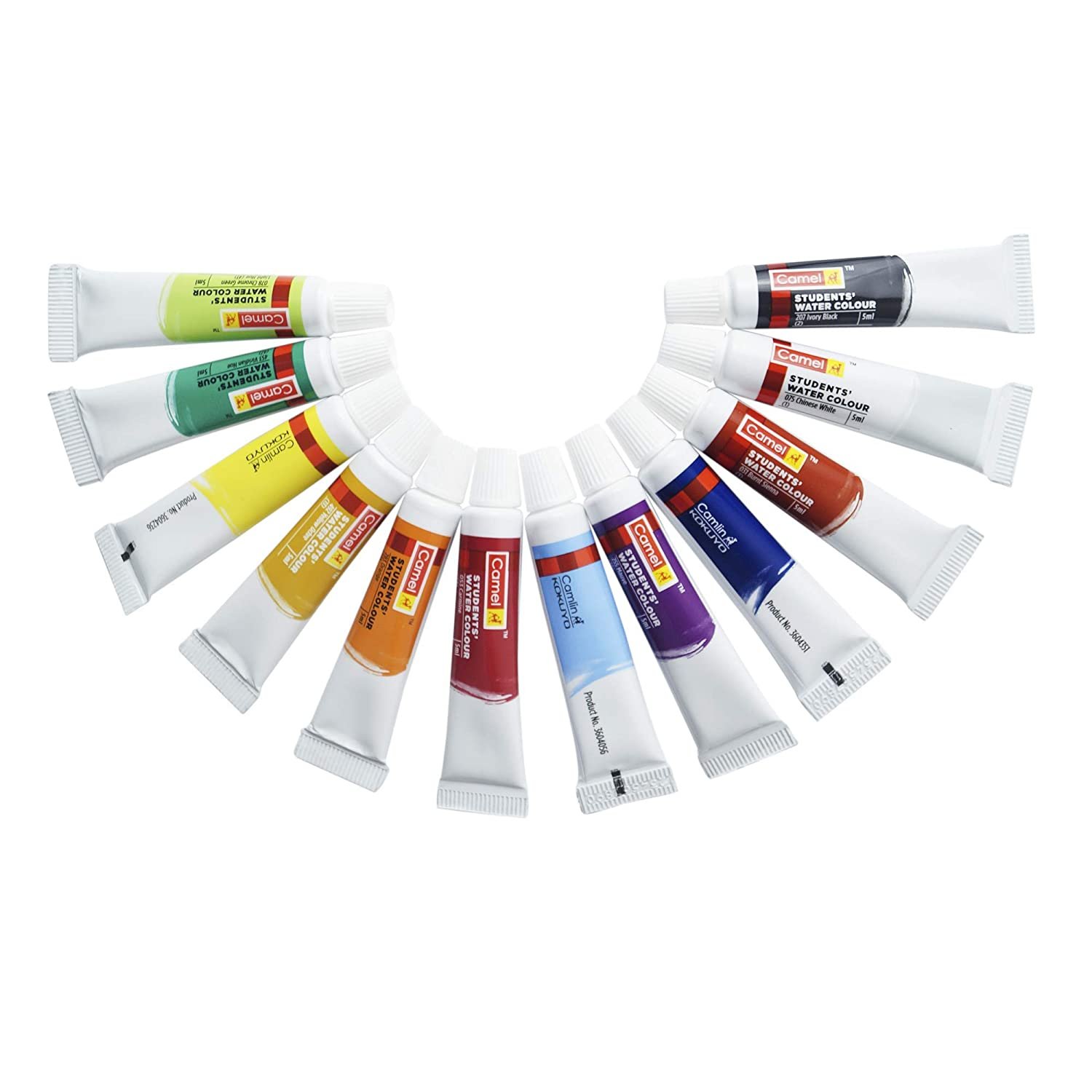 Camel Water Colour Tubes 12 Shades 02