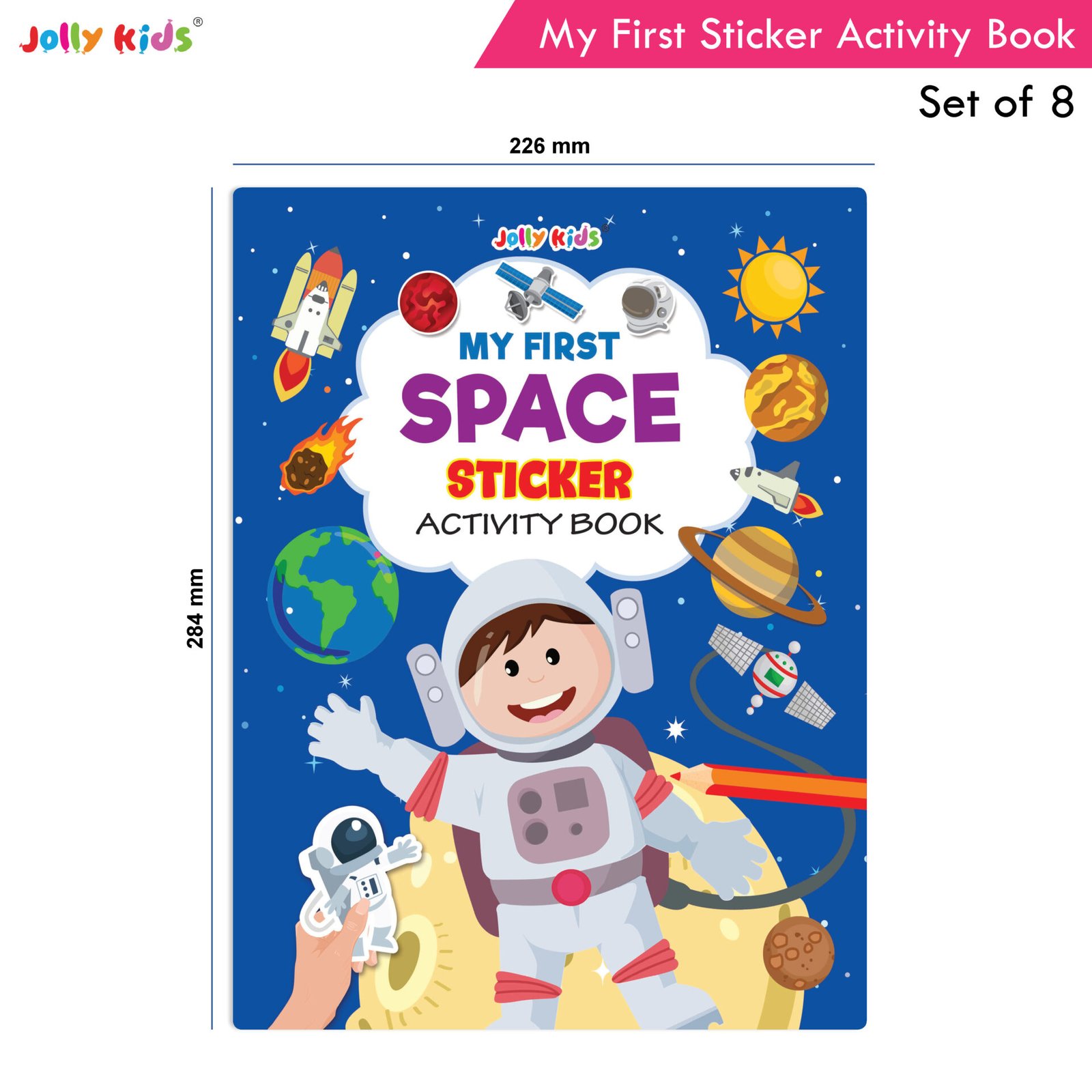 Jolly Kids My First Sticker Activities Books Set of 8 2