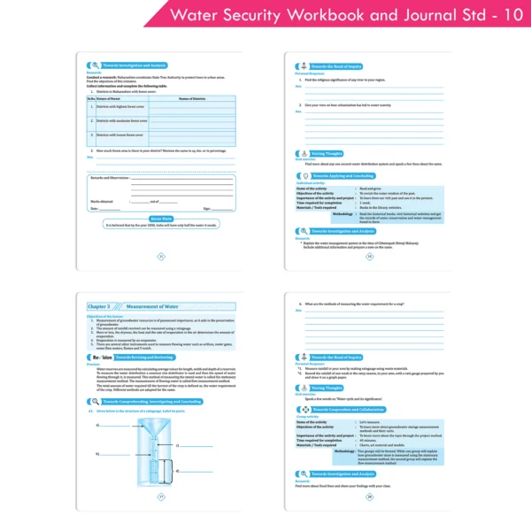 Water Security Workbook and Journal Standard 10 (As per Maharashtra ...