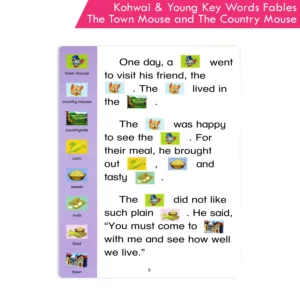 Kohwai And Young Key Words Fables Reading Series - The Town Mouse and The Country Mouse