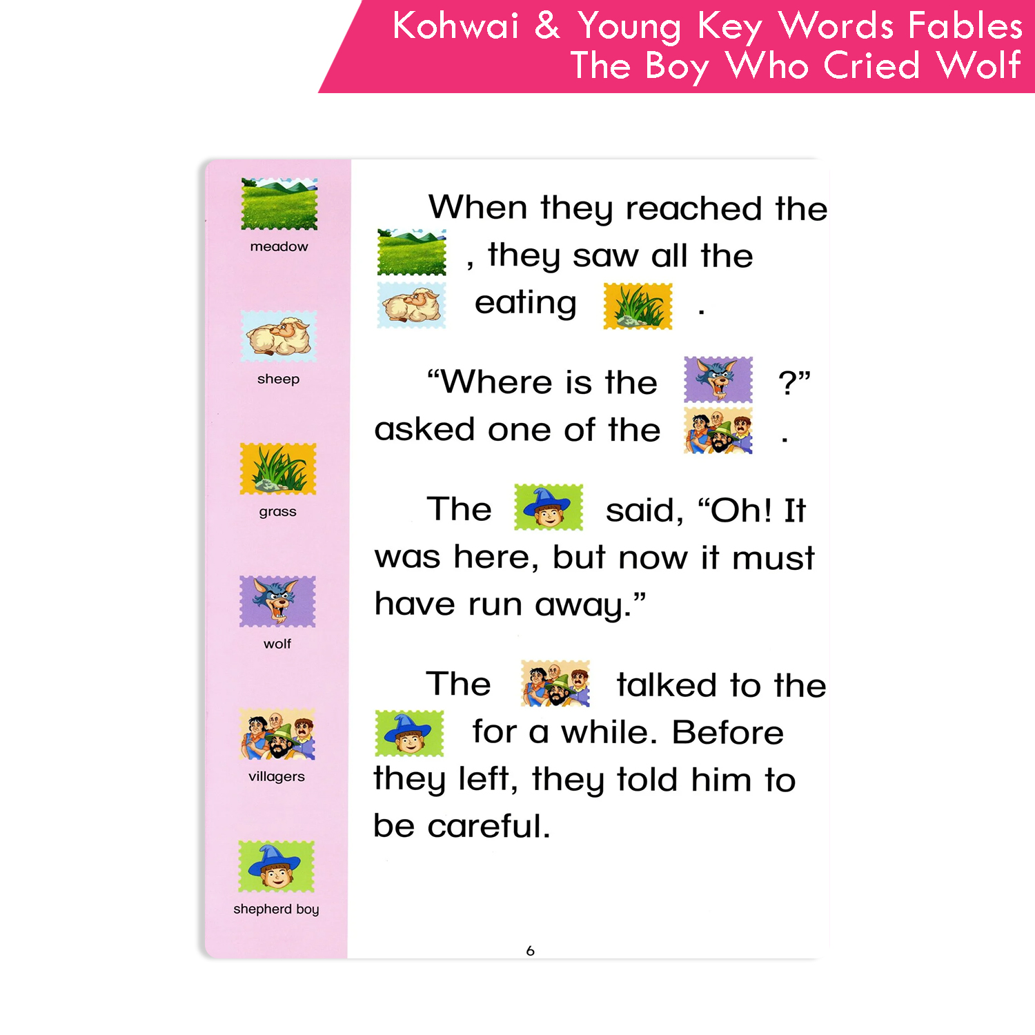 Kohwai And Young Key Words Fables Reading Series - The Boy Who cried Wolf - Image 5