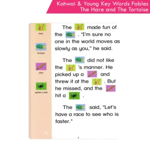 Kohwai And Young Key Words Fables Reading Series - The Hare and The Tortoise