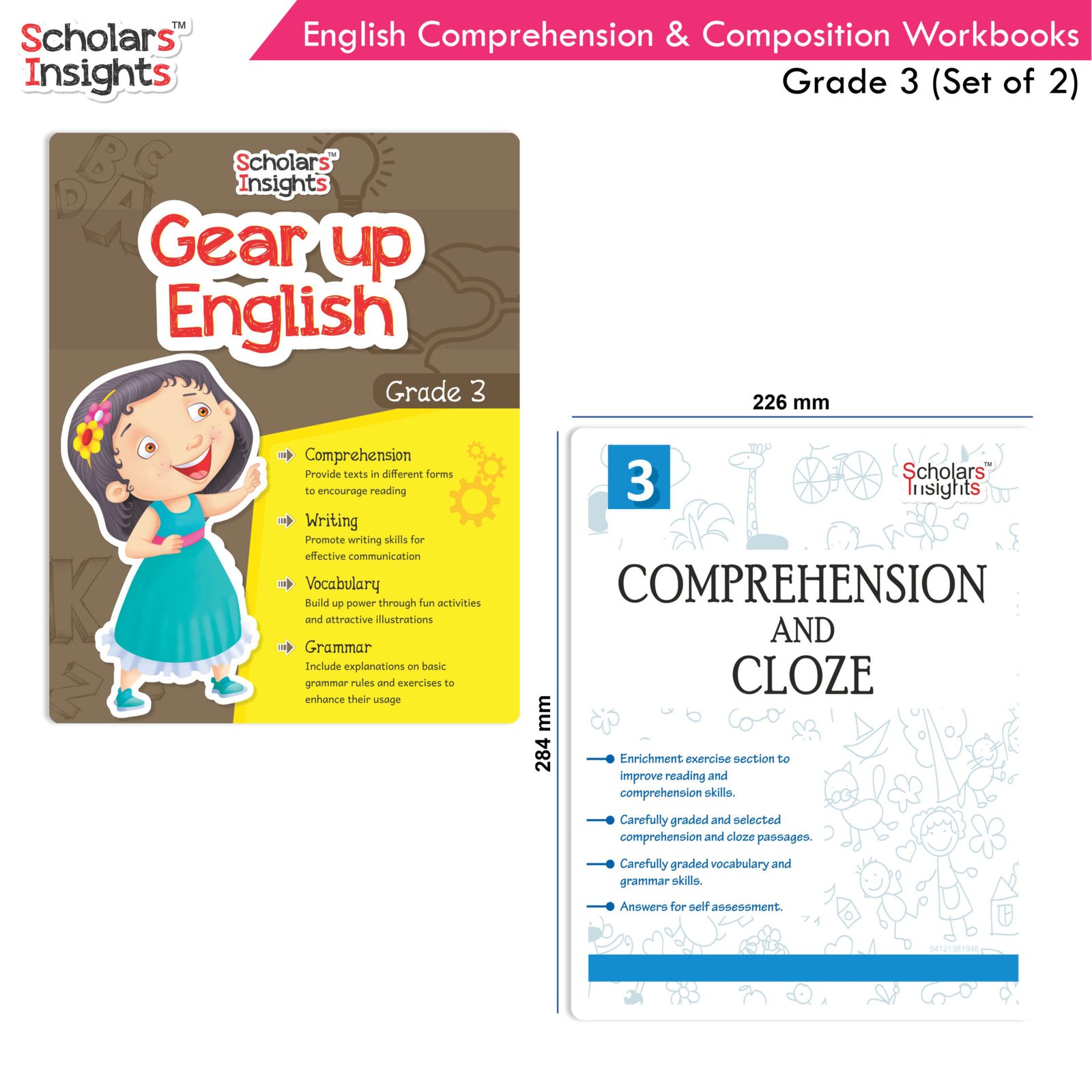 Scholars Insights English Comprehension Composition Workbook Grade 3 2