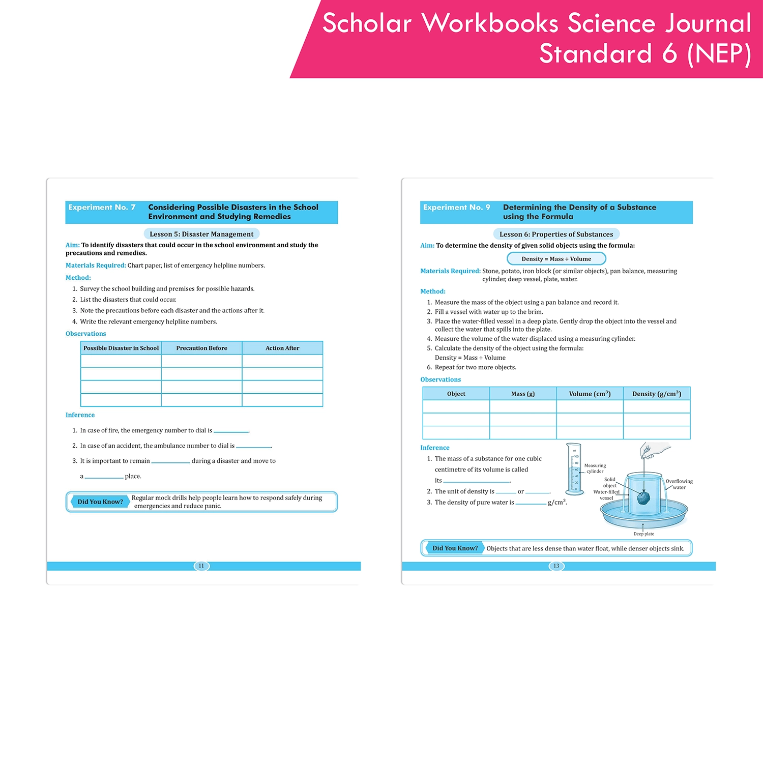 Scholar Workbooks Science Journal Experiments, Activities and Projects Book Standard 6 (NEP 2020 and SCF-SE 2024) - Image 4