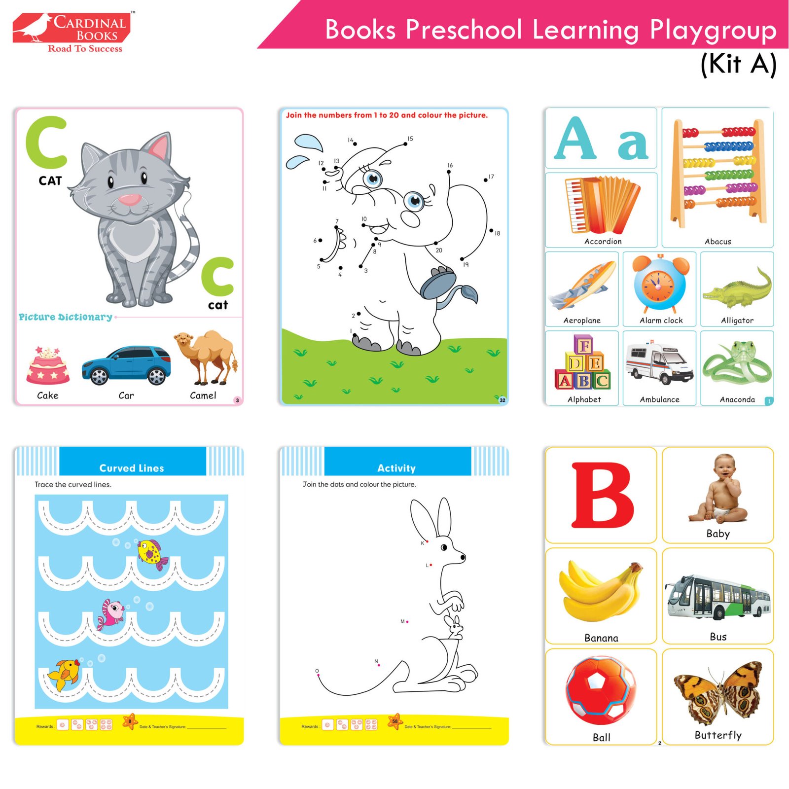 Cardinal Books Preschool Learning Playgroup Kit A (8)