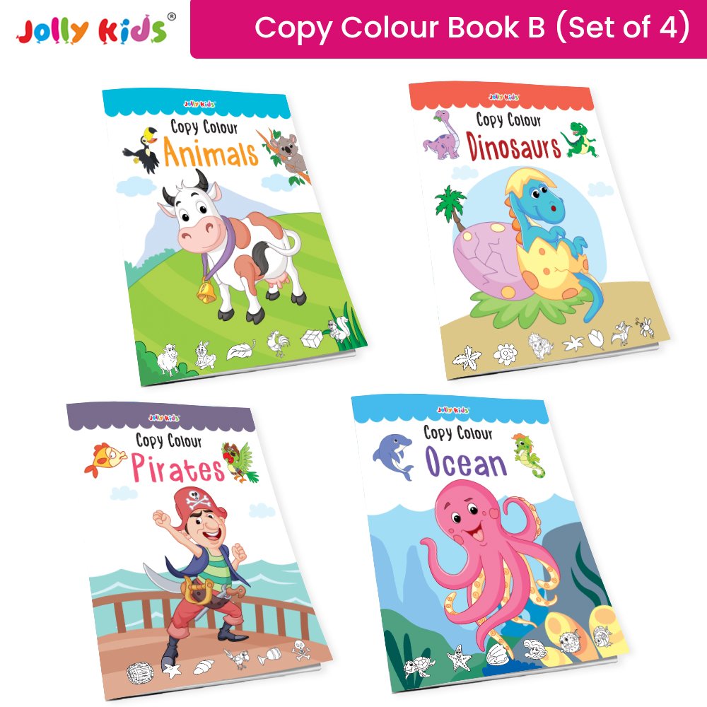 Jolly kids Copy Colour 16 Pages Books Set B (1)