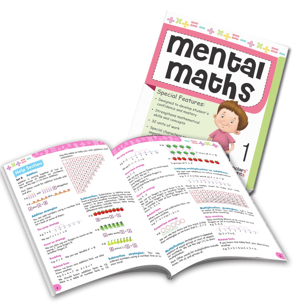Grade 1 Maths Combo Workbooks Set of 4 Mental Maths, Gear up, Olympiad, Challenging Maths (3)