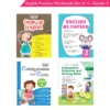 Grade 3 English Practice Workbooks Set of 4: Gear Up English, English Olympiad, Comprehension and Cloze, Interactive Grammar and Writing Skills NEP with AI