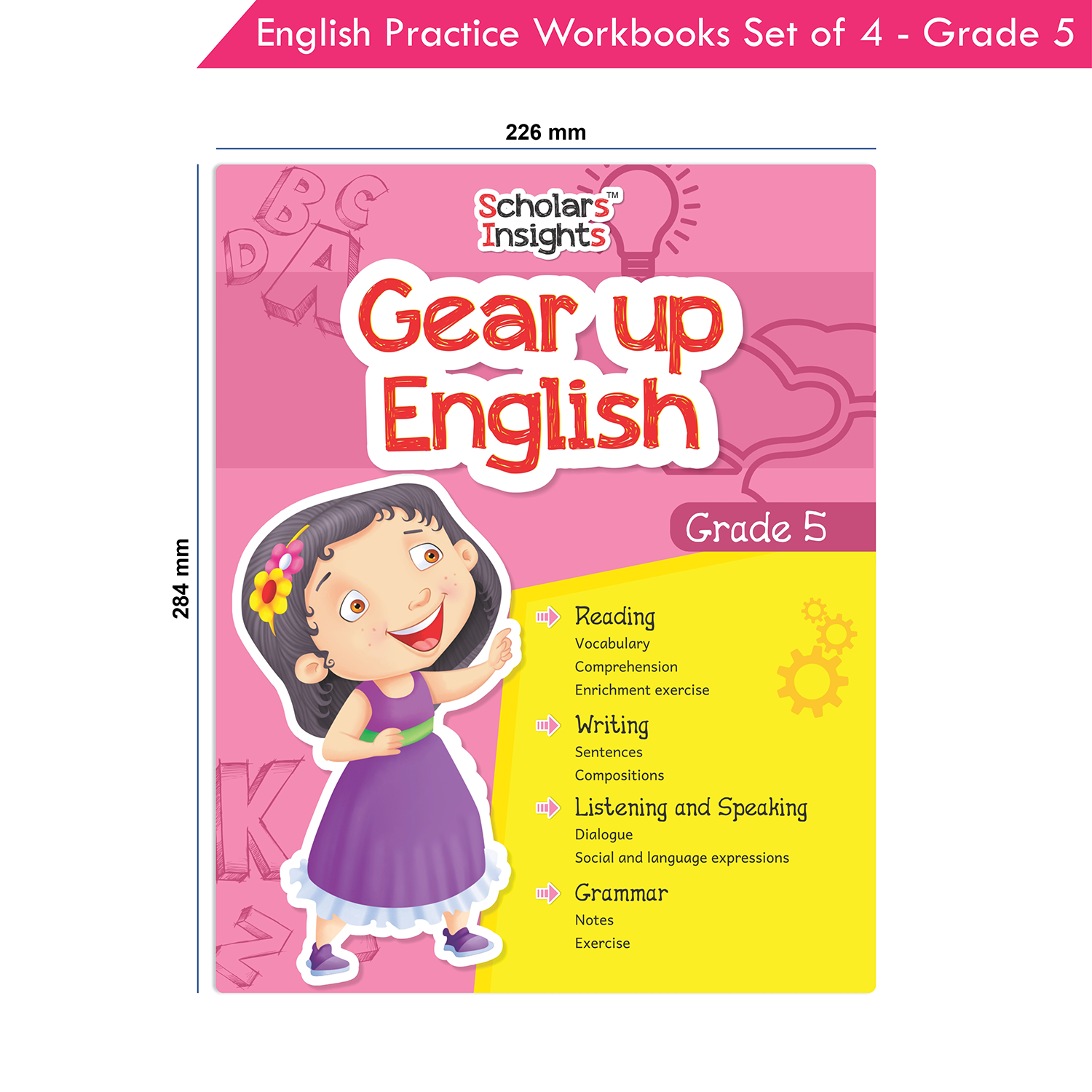 Grade 5 English Practice Workbooks Set of 4: Gear Up English, English Olympiad, Comprehension and Cloze, Interactive Grammar and Writing Skills NEP with AI - Image 9