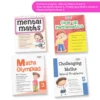 Grade 5 Maths Practice Workbooks Set of 4: Gear Up maths, Maths Olympiad, Challenging Maths Word Problem, Mental Maths