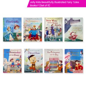 Jolly Kids Beautifully Illustrated Fairy Tales Books F Set of 8| Cinderella, The Emperor's New Clothes, Snow White And The Seven Dwarfs, The Shoemaker and The Elves, Pinocchio, The Princess and The Pea, Little Red Riding Hood, Sleeping Beauty
