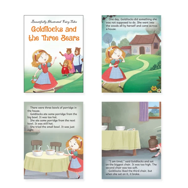 Jolly Kids Beautifully Illustrated Fairy Tales 4 in 1 Books B (Set of 2) - Image 3