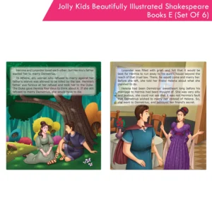 Jolly Kids Illustrated Stories From Shakespeare Books-E Set of 6|A Midsummer Night's Dream, The Comedy of Errors, Much Ado About Nothing, Othello, The Tempest, Twelfth Night