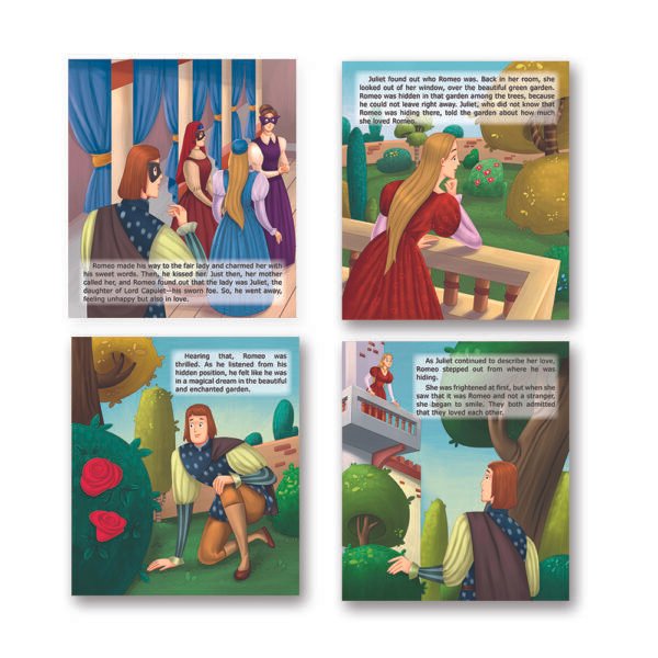 Jolly Kids Illustrated Stories From Shakespeare Books-D Set of 6| As You Like It, All's Well That Ends Well, Hamlet, Macbeth, Romeo And Juliet, The Merchant of Venice - Image 9