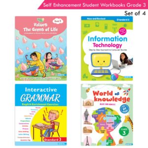 Students Practice cum Workbooks Grade 3 Combo Book Set (Set of 4)