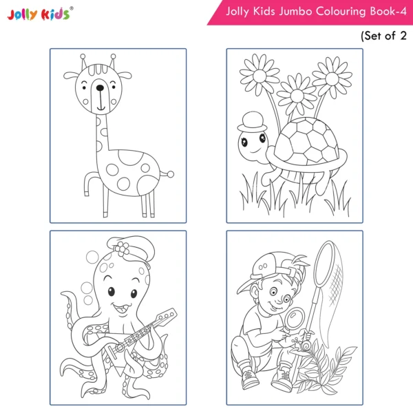 Jolly Kids Jumbo Creative Colouring Activity Books B For Kids Ages 3-8 Years Set of 2| Perfect Gift for Preschool, Nursery, Early Learners and Kindergarten - Image 5