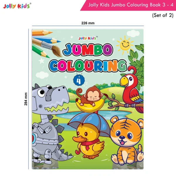 Jolly Kids Jumbo Creative Colouring Activity Books B For Kids Ages 3-8 Years Set of 2| Perfect Gift for Preschool, Nursery, Early Learners and Kindergarten - Image 9