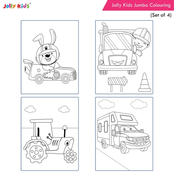 Jolly Kids Jumbo Creative Colouring Activity Books for Kids Ages 3-8 Years Set of 4| Perfect Gift for Preschool, Nursery, Early Learners and Kindergarten - Image 7