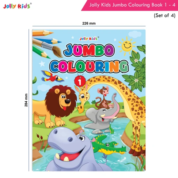 Jolly Kids Jumbo Creative Colouring Activity Books for Kids Ages 3-8 Years Set of 4| Perfect Gift for Preschool, Nursery, Early Learners and Kindergarten - Image 9