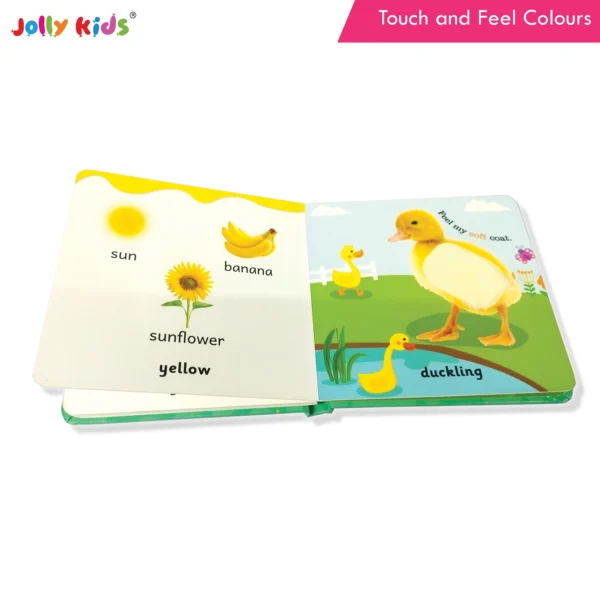 Jolly Kids Touch and Feel Colour Learning Sensory Development Padded Board Book for Infants and Toddlers Ages 0-12 Months Gift For Baby's - Image 2