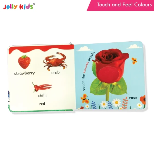 Jolly Kids Touch and Feel Colour Learning Sensory Development Padded Board Book for Infants and Toddlers Ages 0-12 Months Gift For Baby's - Image 3