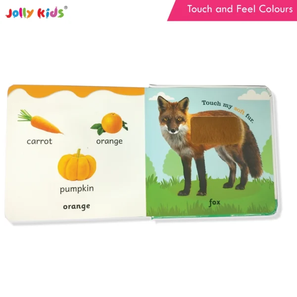 Jolly Kids Touch and Feel Colour Learning Sensory Development Padded Board Book for Infants and Toddlers Ages 0-12 Months Gift For Baby's - Image 4