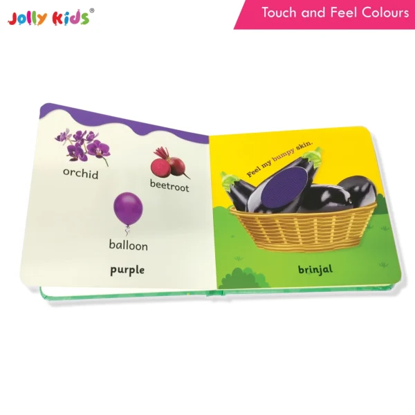 Jolly Kids Touch and Feel Colour Learning Sensory Development Padded Board Book for Infants and Toddlers Ages 0-12 Months Gift For Baby's - Image 5