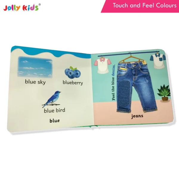 Jolly Kids Touch and Feel Colour Learning Sensory Development Padded Board Book for Infants and Toddlers Ages 0-12 Months Gift For Baby's - Image 6