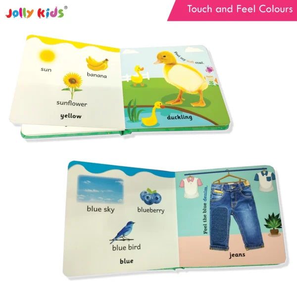 Jolly Kids Touch and Feel Colour Learning Sensory Development Padded Board Book for Infants and Toddlers Ages 0-12 Months Gift For Baby's - Image 8