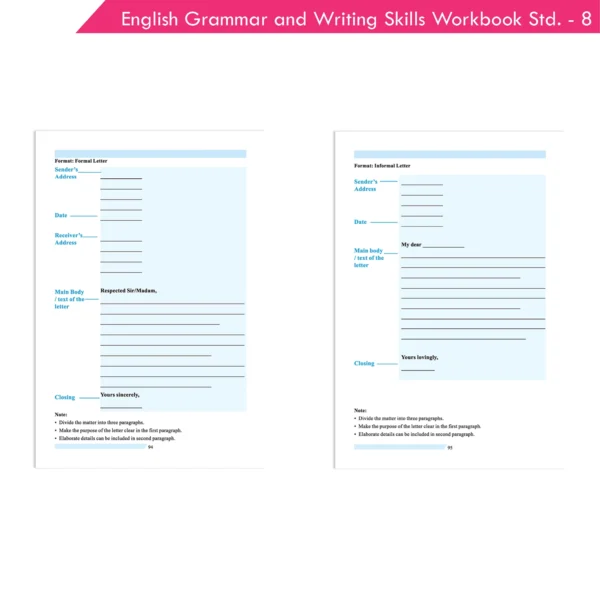 Nigam English Grammar and Writing Skills A Handbook & Workbook for Class 8 – Comprehensive Language Learning Guide - Image 8