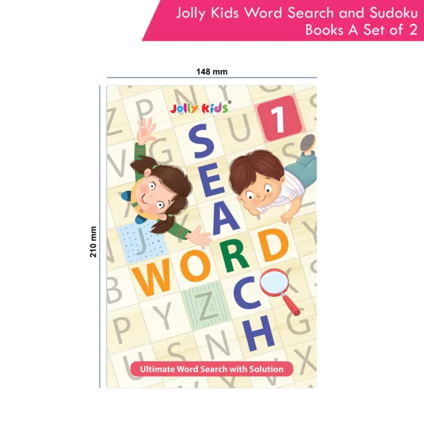 Jolly Kids Word Search and Sudoku with Answer Puzzle Books – A Set of 2 For Kids| Educational Vocabulary and Logic Number Games| Brain Teaser Activity For Age 6-15 - Image 9