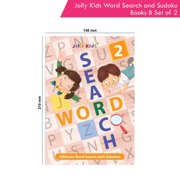 Jolly Kids Word Search and Sudoku with Answer Books – B Set of 2 For Kids| Educational Vocabulary and Logic Number Games| Brain Teaser Activity For Age 6-15 - Image 9