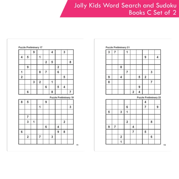 Jolly Kids Word Search and Sudoku with Answer Books – C Set of 2 For Kids| Educational Vocabulary and Logic Number Games| Brain Teaser Activity For Age 6-15 - Image 7