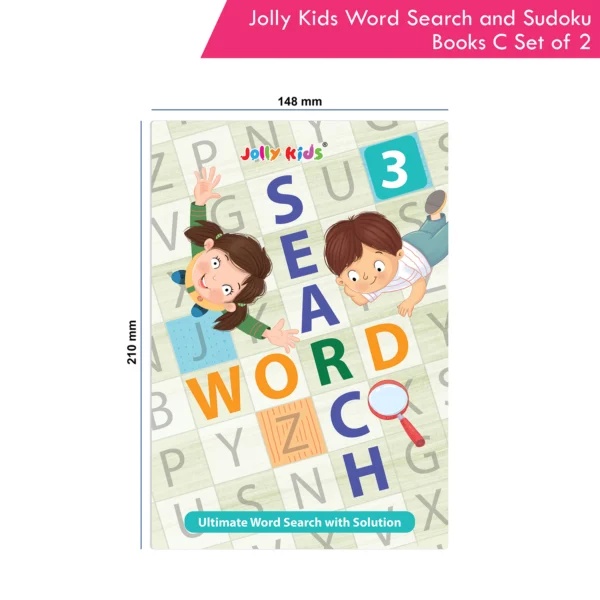 Jolly Kids Word Search and Sudoku with Answer Books – C Set of 2 For Kids| Educational Vocabulary and Logic Number Games| Brain Teaser Activity For Age 6-15 - Image 9