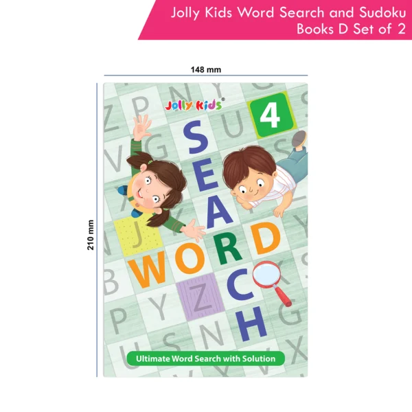 Jolly Kids Word Search and Sudoku with Answer Books – D Set of 2 For Kids| Educational Vocabulary and Logic Number Games| Brain Teaser Activity For Age 6-15 - Image 9