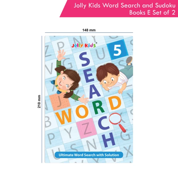 Jolly Kids Word Search and Sudoku with Answer Books – E Set of 2 For Kids| Educational Vocabulary and Logic Number Games| Brain Teaser Activity For Age 6-15 - Image 9