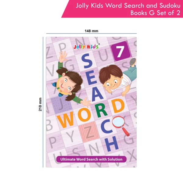 Jolly Kids Word Search and Sudoku with Answer Books – G Set of 2 For Kids| Educational Vocabulary and Logic Number Games| Brain Teaser Activity For Age 6-15 - Image 9