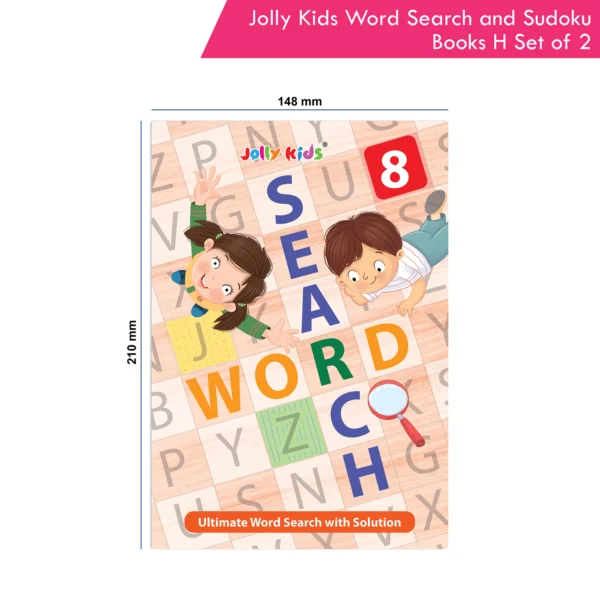 Jolly Kids Word Search and Sudoku with Answer Books – H Set of 2 For Kids| Educational Vocabulary and Logic Number Games| Brain Teaser Activity For Age 6-15 - Image 9