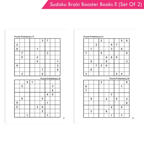 Jolly Kids Sudoku Brain Booster Books Set E (Set of 2) - (Purple Book, and Green Book) - Image 7