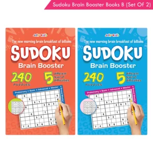 Jolly Kids Sudoku Brain Booster Books Set B (Set of 2) - (Orange Book, and Blue Book)