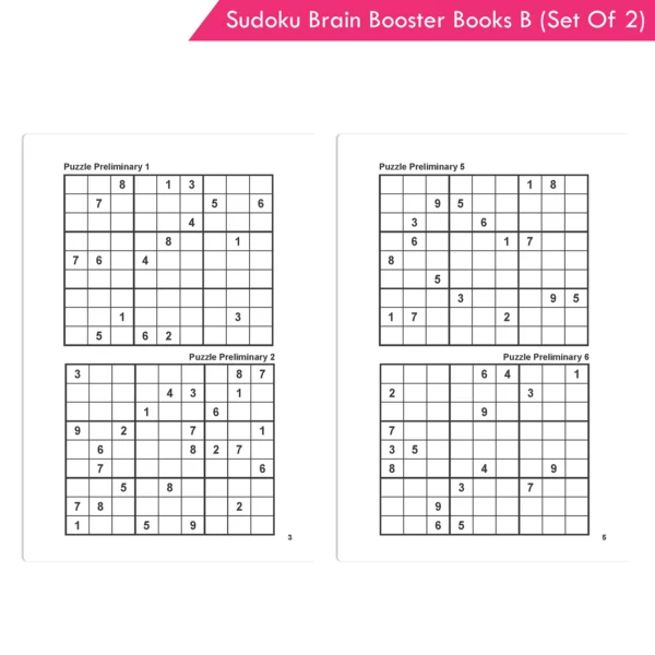 Jolly Kids Sudoku Brain Booster Books Set B (Set of 2) - (Orange Book, and Blue Book) - Image 5