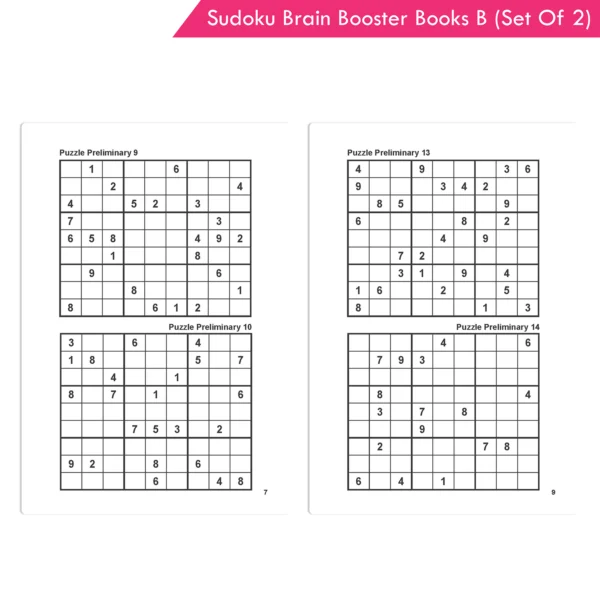 Jolly Kids Sudoku Brain Booster Books Set B (Set of 2) - (Orange Book, and Blue Book) - Image 6