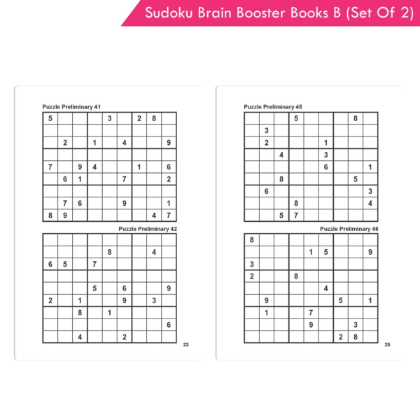 Jolly Kids Sudoku Brain Booster Books Set B (Set of 2) - (Orange Book, and Blue Book) - Image 3