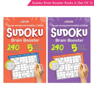 Jolly Kids Sudoku Brain Booster Books Set A (Set of 2) - (Orange Book, and Purple Book)