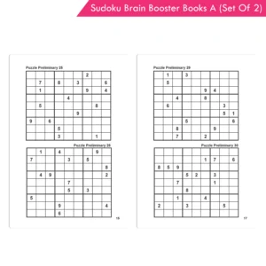 Jolly Kids Sudoku Brain Booster Books Set A (Set of 2) - (Orange Book, and Purple Book)